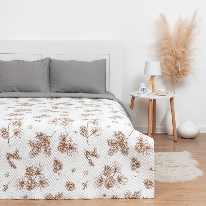 Покрывало LoveLife Евро &laquo;Шишки&raquo; 200х210&plusmn;5см, микрофайбер