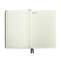 Ежедневник НЕдатированный А5, 136 листов в линейку, кожзам "Небраска", золотой срез, черный Ежедневник НЕдатированный А5, 136 листов в линейку, кожзам "Небраска", золотой срез, черный