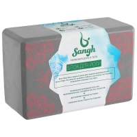Блок для йоги Sangh, 23&times;15&times;10 см, цвет серый