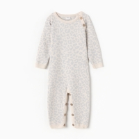 Комбинезон вязаный Крошка Я Leo Baby рост 86-92 см, серый