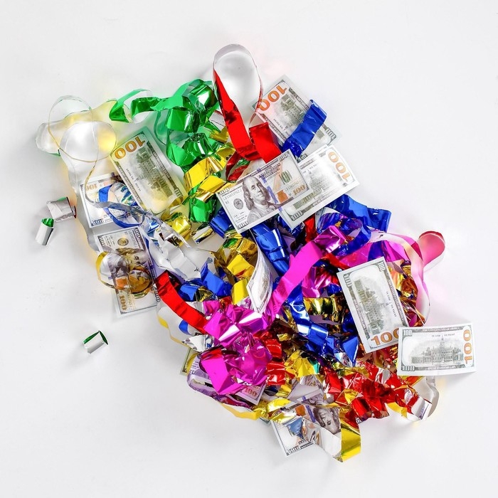 Хлопушка пневматическая &laquo;Доллар&raquo;, 30 см