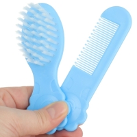 Набор для ухода за волосами: расческа и щетка «Цветочек», цвет голубой Набор для ухода за волосами: расческа и щетка «Цветочек», цвет голубой