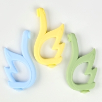 Прорезыватель-массажёр силиконовый для зубов &laquo;Лебедь&raquo;, детский, на присоске, цвета МИКС