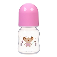 Бутылочка для кормления, классическое горло, 60 мл., от 3 мес., цвет розовый