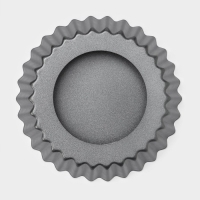 Форма для выпечки Доляна &laquo;Жаклин&raquo;, d=11 см, со съёмным дном, антипригарное покрытие, цвет чёрный