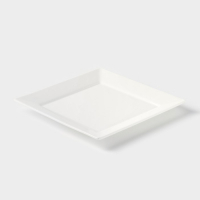 Тарелка фарфоровая квадратная Wilmax Stella, 25&times;25 см, цвет белый
