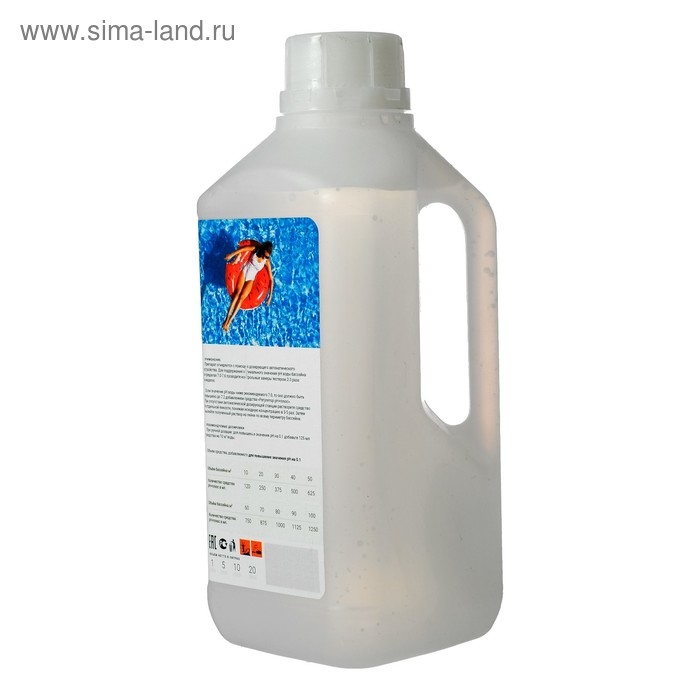 Средство для повышения уровня ph Средство для повышения уровня ph "Супер-Пул плюс", 1 л