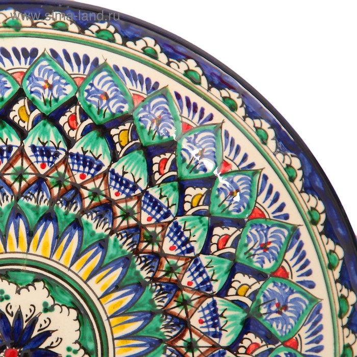 Ляган Риштанская Керамика Ляган Риштанская Керамика "Узоры", 28 см, МИКС