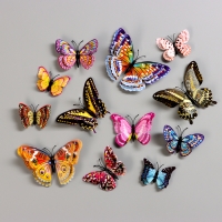 Набор наклеек интерьерных "Бабочки", светящиеся Набор наклеек интерьерных "Бабочки", светящиеся