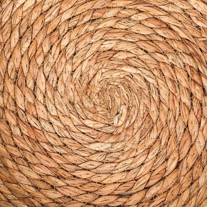 Экологичный лежак  для животных  (хлопок+рогоз),  35 х 27 х 13 см, вес до 8 кг, белая