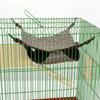 Гамак "Подвесной" для грызунов 23*23 см, бязь, флис, серый Гамак "Подвесной" для грызунов 23*23 см, бязь, флис, серый