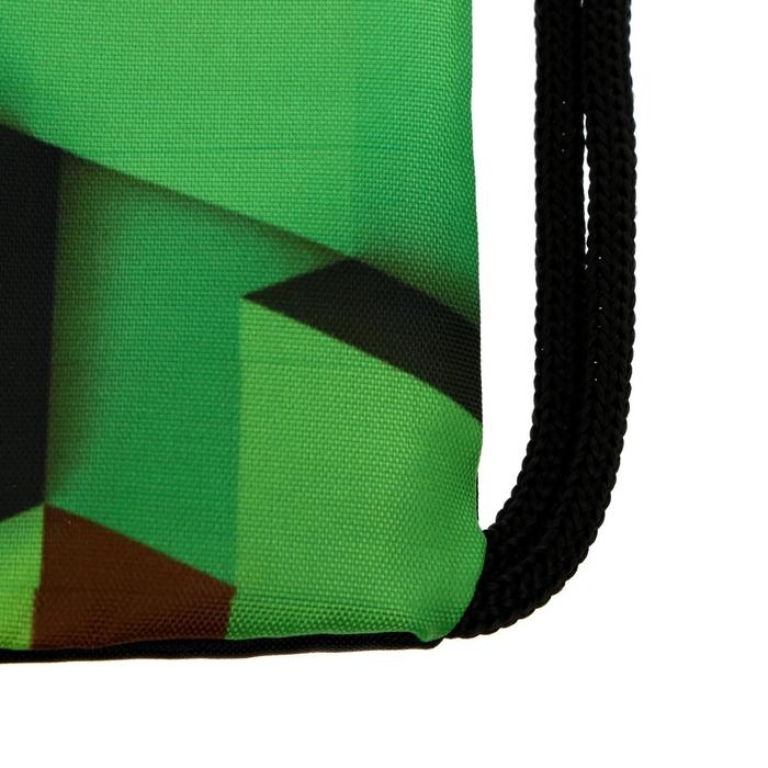 Мешок для обуви с карманом 420 х 340 мм, Calligrata МСО-7С, (мягкий полиэстер, плотность 210D), "Геймер"