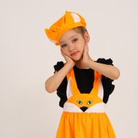 Карнавальный костюм &laquo;Лисичка с мордочкой&raquo;, плюш, р. 30, рост 110-116 см