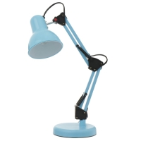 Настольная лампа "Юника" Е27 40Вт синий 14,5х14,5х53 см RISALUX Настольная лампа "Юника" Е27 40Вт синий 14,5х14,5х53 см RISALUX