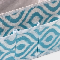 Органайзер для мелочей Доляна «Лагуна», 3 кармана, 25×12×15 см, цвет бирюзовый Органайзер для мелочей Доляна «Лагуна», 3 кармана, 25×12×15 см, цвет бирюзовый