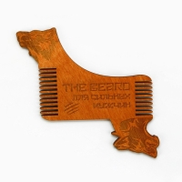 Расческа для бороды в конверте &laquo;Для сильных мужчин&raquo; 11 х 10,4см