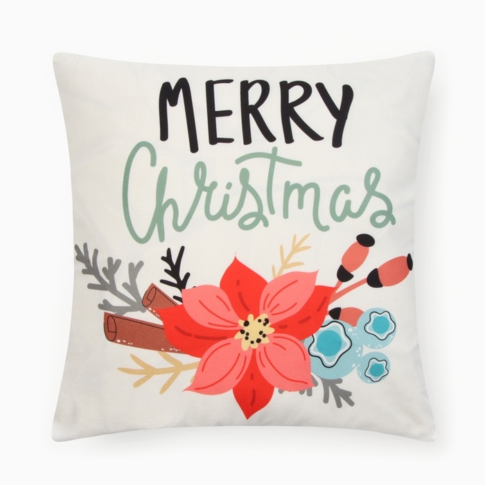 Новый год. Чехол на подушку Этель Новый год. Чехол на подушку Этель "Рождество" 40х40см,100% п/э