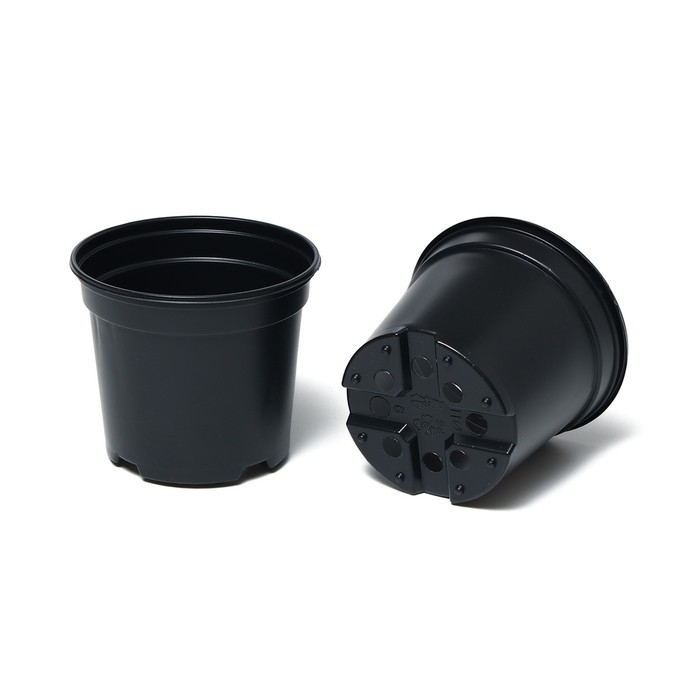 Набор для рассады: стаканы по 520 мл (8 шт.), поддон 40 &times; 30 см, чёрный, Greengo