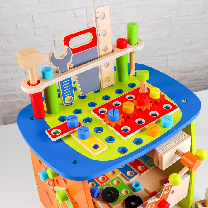 Игровой набор &laquo;Столярная мастерская&raquo;, 89 деталей, 34,7 &times; 29,5 &times; 31 см
