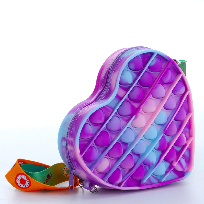 Сумка детская на молнии &laquo;Выбражулька&raquo;, цвет фиолетовый