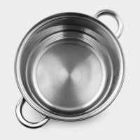 Кастрюля с крышкой из нержавеющей стали Доляна &laquo;Классика&raquo;, 2,2 л, d=19 см, капсульное дно