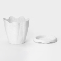 Горшок с поддоном &laquo;Эдельвейс&raquo;, 3 л, цвет мраморный