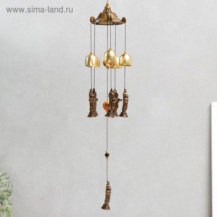 Музыка ветра металл "Богиня" 5 колокольчиков 58 см