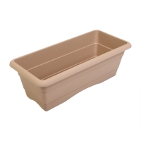 Ящик для цветов, 48 × 22 × 17 см, 10 л, цвет капучино Ящик для цветов, 48 × 22 × 17 см, 10 л, цвет капучино