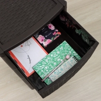 Комод 4-х секционный &laquo;Стиль ротанг&raquo;, цвет коричневый