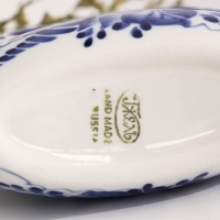 Салфетница &laquo;Ракушка&raquo;, ажурная,  гжель