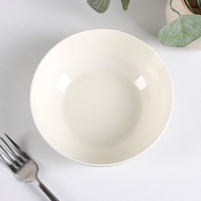 Салатник Доляна &laquo;Уютные коты&raquo;, 600 мл, d=15,5 см, цвет белый