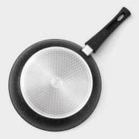 Сковорода кованая Magistro Dark, d=28 см, съёмная ручка soft-touch, антипригарное покрытие, индукция, цвет чёрный Сковорода кованая Magistro Dark, d=28 см, съёмная ручка soft-touch, антипригарное покрытие, индукция, цвет чёрный