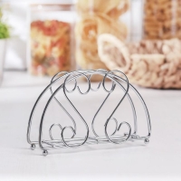 Салфетница Доляна &laquo;Завитки&raquo;,13,5&times;3,5&times;9 см