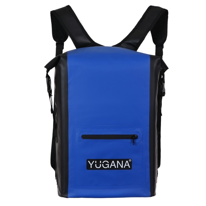 Герморюкзак YUGANA, ПВХ, водонепроницаемый 25 литров, синий