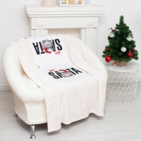 Подушка-плед Этель Happy Santa, подушка 40*40±3 см, плед 100*150 см 100%п/э, 280 г/м2 Подушка-плед Этель Happy Santa, подушка 40*40±3 см, плед 100*150 см 100%п/э, 280 г/м2