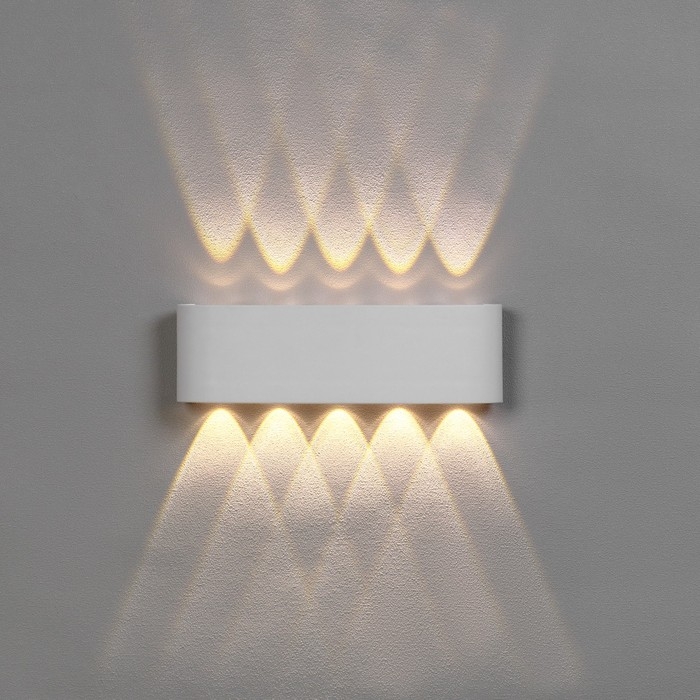 Светильник фасадный «Полусфера», FSD-066, 10 Вт, 3000К, 5 лучей, IP65, 220 В, пластик, белый 10084 Светильник фасадный «Полусфера», FSD-066, 10 Вт, 3000К, 5 лучей, IP65, 220 В, пластик, белый 10084