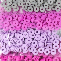 Бусины для творчества PVC "Закат в мегаполисе" 5 цветов х 10 гр 0,6 см