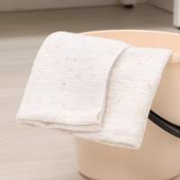 Салфетка - тряпка хозяйственная Доляна, 80&times;100 см, плотность 180 г/м&sup2;, строчка 2,5 мм, с оверлоком, цвет белый