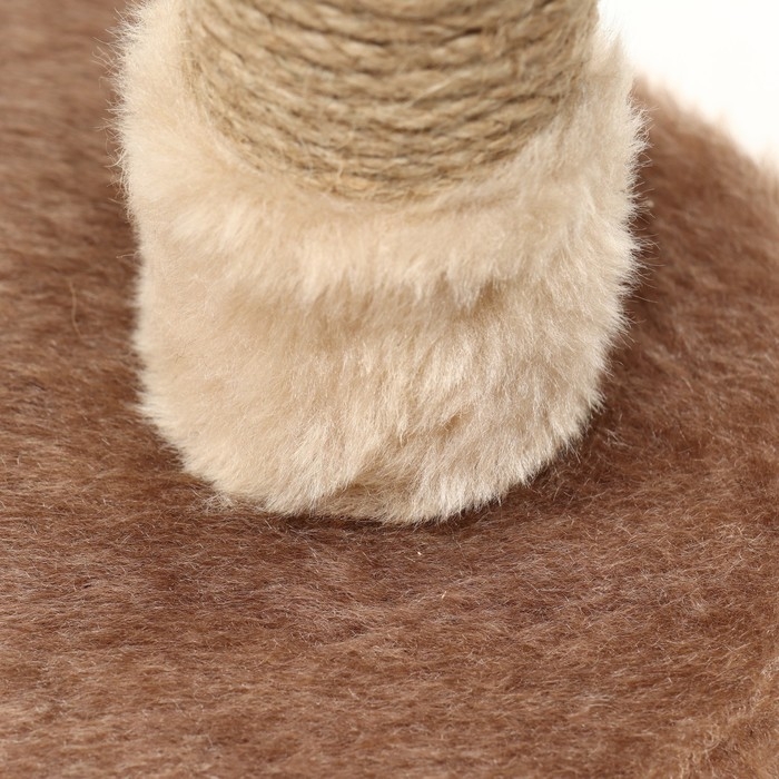 Комплекс для кошек с когтеточкой, разборный, 3-х уровневый, 80 х 42 х 139 см, бежевый Комплекс для кошек с когтеточкой, разборный, 3-х уровневый, 80 х 42 х 139 см, бежевый