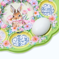 Пасхальная подставка на 8 яиц и кулич «Счастья в доме!», 24 х 25 см. Пасхальная подставка на 8 яиц и кулич «Счастья в доме!», 24 х 25 см.