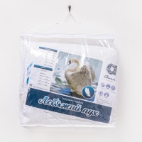 Одеяло Адамас всесезонное Лебяжий пух, 140х205 &plusmn; 5 см, цвет МИКС, чехол поплин, 300гр/м