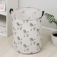 Корзина бельевая текстильная Доляна &laquo;Единороги&raquo;, 40&times;40&times;48,5 см