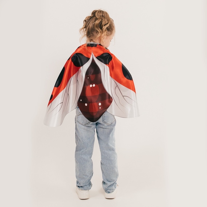 Карнавальные крылья на резинках &laquo;Милая божья коровка&raquo;, 60 &times; 100 см