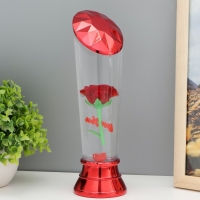 Лава-лампа "Роза" LED от батареек 3хАА USB красный 7,5х6,5х25см Лава-лампа "Роза" LED от батареек 3хАА USB красный 7,5х6,5х25см