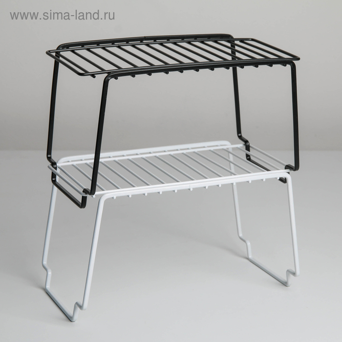 Полка универсальная Доляна, 24&times;14,3&times;14 см, цвет чёрный