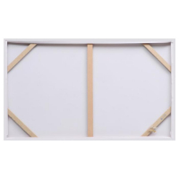 Картина на холсте "Букет белых роз" 60х100 см