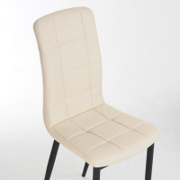Стул "Квадро", Металл черный/AERO кремовый Стул "Квадро", Металл черный/AERO кремовый