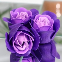 Мыльные розочки, трёхцветные,набор 6 шт. Мыльные розочки, трёхцветные,набор 6 шт.