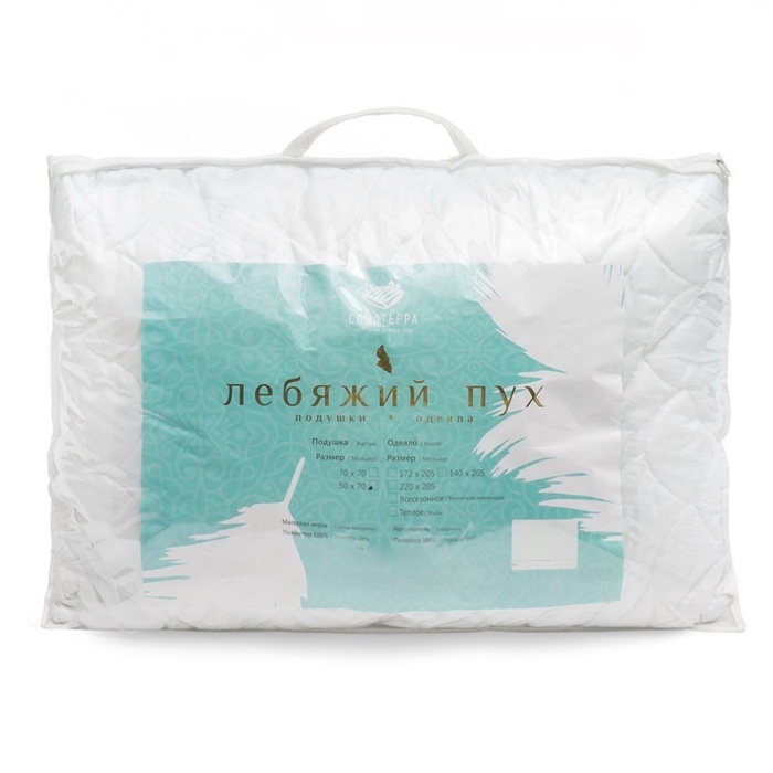 Подушка ST- Подушка ST-"Лебяжий пух" 50x70см, микроволокно, микрофибра, пэ 100%