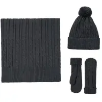 Набор Heat Trick, черный меланж, размер L